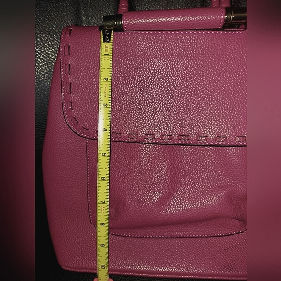 Handbag Backpack NO Brand Name,  Good Used Condition Dark Pinkish Color - Picture 13 of 14